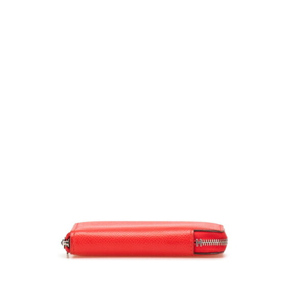 Herms Azap Compact Silk In Silver Hardware Bifold